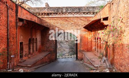 Inside View of Second Entrance of the Fort, Gwalior, Madhya Pradesh, India. Stock Photo