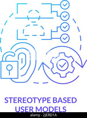Human stereotype icon outline vector. Social discrimination. Life ...