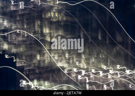 Abstract light trail and smoke painting for backgrounds. Stock Photo