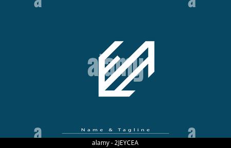 Alphabet letters Initials Monogram logo EI , IE Stock Vector