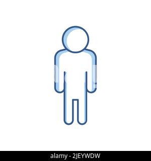 People icon. Two tone icon style. Simple design editable Stock Vector