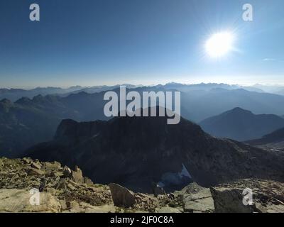 Cima d’Asta  is the highest mountain of the Fiemme Mountains in the eastern part of the Italian province of Trentino Stock Photo