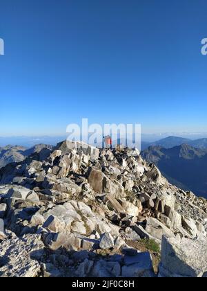 Cima d’Asta  is the highest mountain of the Fiemme Mountains in the eastern part of the Italian province of Trentino Stock Photo