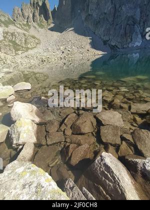 Cima d’Asta  is the highest mountain of the Fiemme Mountains in the eastern part of the Italian province of Trentino Stock Photo