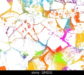 The cracks texture colorful. Vector background. Stock Vector