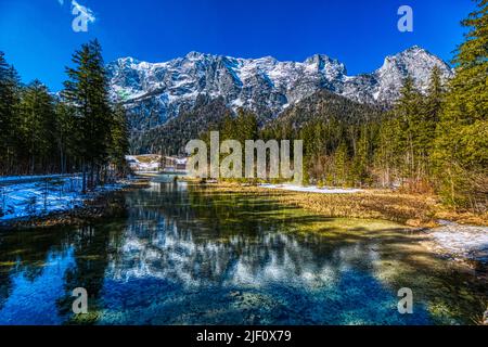 Hintersee in Ramsau near Berchtesgaden Stock Photo