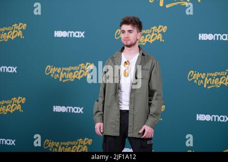 Madrid, Spain. 28th June, 2022. Oscar Ortuño attends 'Como Mandarlo Todo A La Mierda' photocall at Only You Hotel in Madrid. Credit: SOPA Images Limited/Alamy Live News Stock Photo