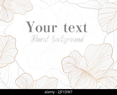 Floral abstract wedding, ceremonial background Stock Vector