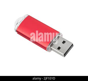 USB flash drive, flash memory on a white background Stock Photo