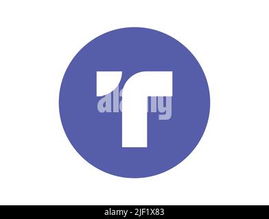 TUSD currency Icon. Flat design. Concept of crypto currency and blockchain. Stock Vector