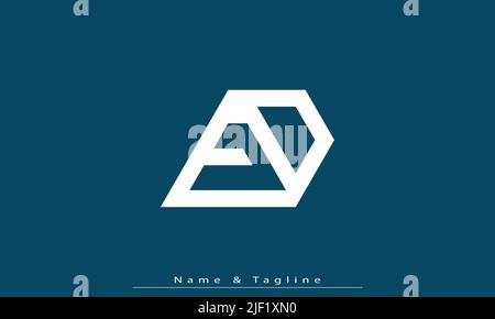 Alphabet letters Initials Monogram logo ED , DE Stock Vector