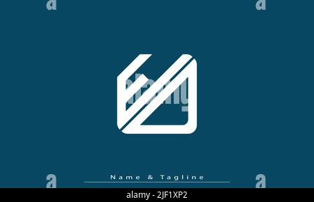 Alphabet letters Initials Monogram logo ED , DE Stock Vector