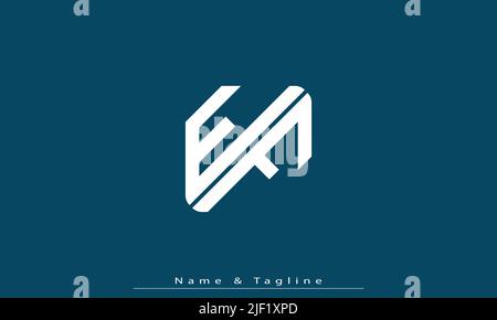 Alphabet letters Initials Monogram logo EF , FE Stock Vector