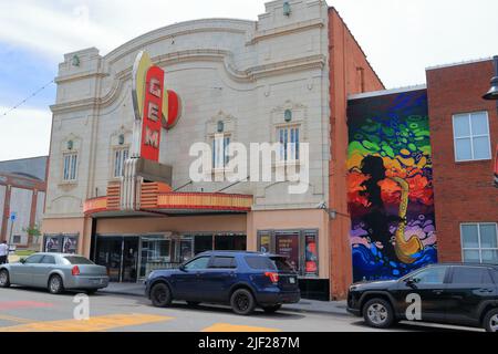 The Gem Theater within the Historic 18th and Vine Neighborhood in Kansas City, Missouri Stock Photo