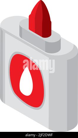 glue bottle school supply Stock Vector
