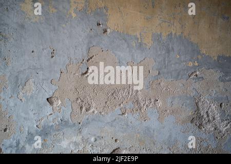 Old wall with peeling paint Stock Photo