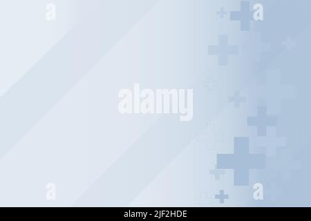 Background for the theme of medicine, on a light background and using icons around the edges Stock Vector