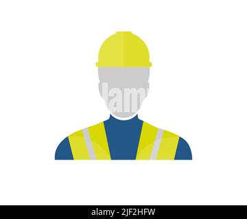 Industrial Engineer in Hard Hats, Work at the Heavy Industry Manufacturing Factory logo design. Industrial worker, industrial factory vector design. Stock Vector
