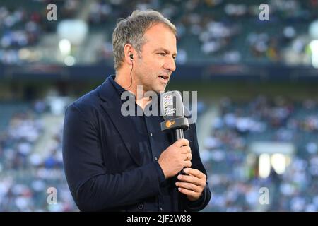 MOENCHENGLADBACH, GERMANY - JUNE 13, 2022: Head coach Hansi Flick. The football match of UEFA Nations League 2023 between Germany vs Italy Stock Photo