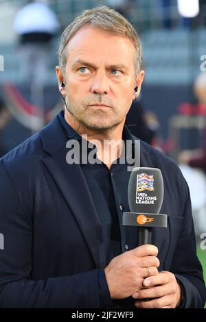 MOENCHENGLADBACH, GERMANY - JUNE 13, 2022: Head coach Hansi Flick. The football match of UEFA Nations League 2023 between Germany vs Italy Stock Photo