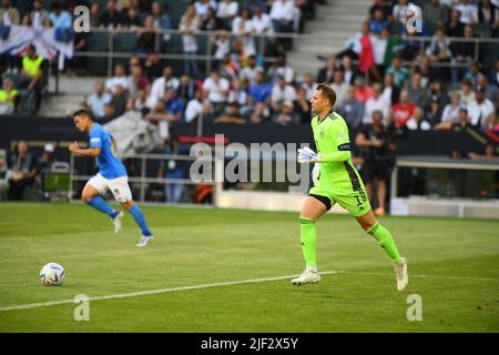 MOENCHENGLADBACH, GERMANY - JUNE 13, 2022: Manuel Neuer during the football match of UEFA Nations League 2023 between Germany vs Italy Stock Photo