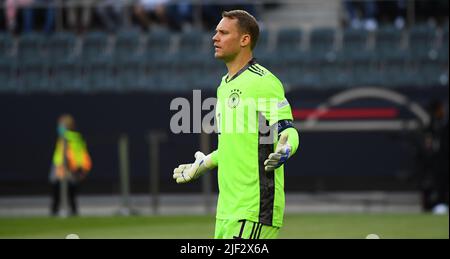 MOENCHENGLADBACH, GERMANY - JUNE 13, 2022: Manuel Neuer during the football match of UEFA Nations League 2023 between Germany vs Italy Stock Photo