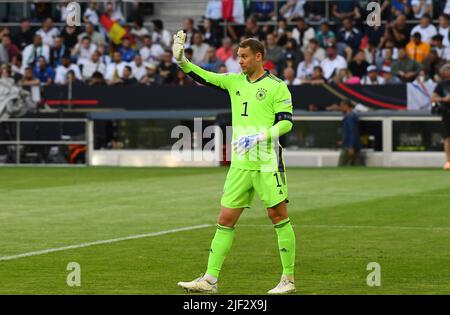 MOENCHENGLADBACH, GERMANY - JUNE 13, 2022: Manuel Neuer during the football match of UEFA Nations League 2023 between Germany vs Italy Stock Photo