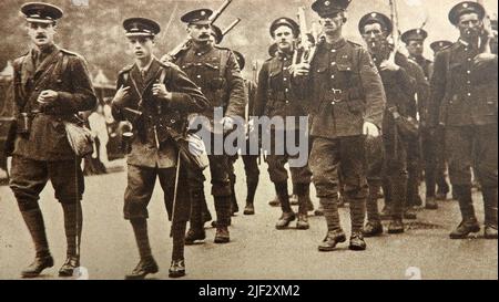 WWI - Edward, the then Prince of Wales  soon after he had joined the Grenadier Guards Stock Photo