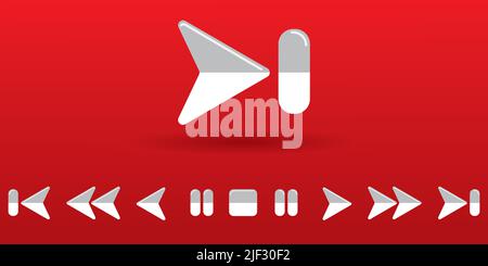 Trendy arrow icon set for your design. Stock Vector