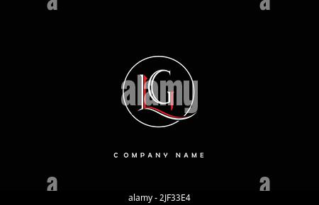 LG, GL Alphabets Letters Logo Monogram Stock Vector