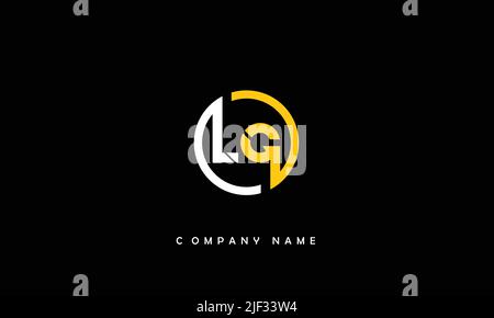 LG, GL Alphabets Letters Logo Monogram Stock Vector