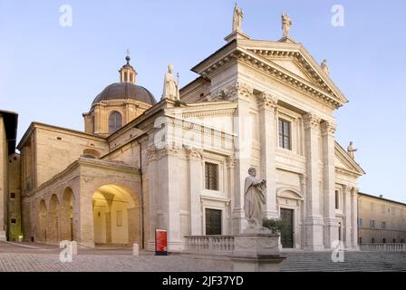 Cathedral of Urbino, Italy, Marche Stock Photo