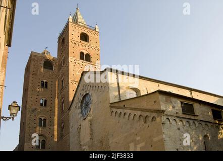 Albenga Cathedral, Italy, Liguria, Albenga Stock Photo