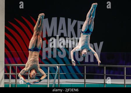 BUDAPEST, HUNGARY - JUNE 28: Timo Barthel of Germany, Jaden Shiloh