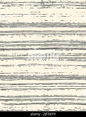 Striped poster background with grungy texture hand painted with ink brush. Vector illustration Stock Vector