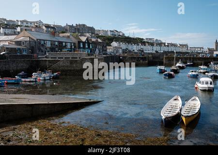 Scenes in and around Porthleven Harbour, Cornwall Stock Photo