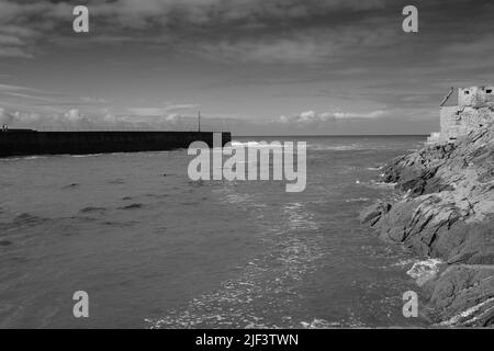 Scenes in and around Porthleven Harbour, Cornwall Stock Photo