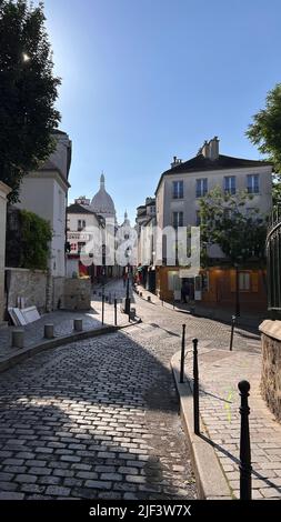 Basilic du Sacre Coeur en Paris France - Montemartre Stock Photo