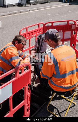 Scenes in and around Porthleven Harbour, Cornwall Stock Photo