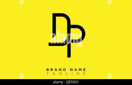 DP Alphabet letters Initials Monogram logo Stock Vector