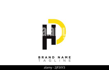 HD Alphabet letters Initials Monogram logo Stock Vector