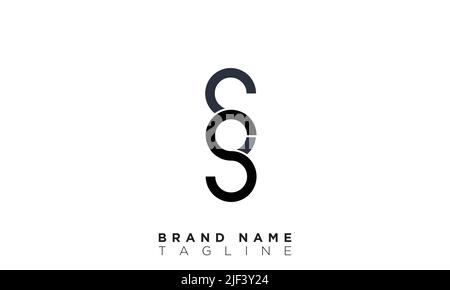 SS Alphabet letters Initials Monogram logo Stock Vector