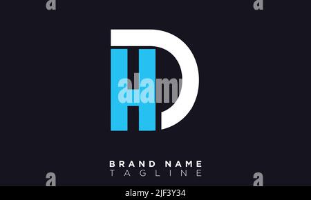 HD Alphabet letters Initials Monogram logo Stock Vector