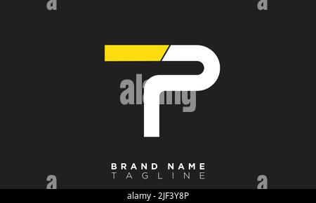 TP Alphabet letters Initials Monogram logo Stock Vector