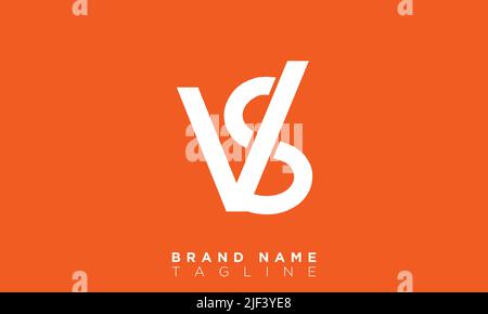 VS Alphabet letters Initials Monogram logo Stock Vector