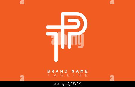 TP Alphabet letters Initials Monogram logo Stock Vector