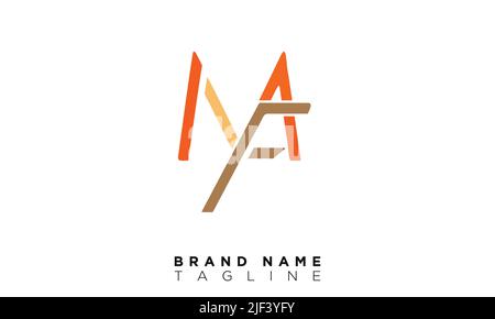 MF Alphabet letters Initials Monogram logo Stock Vector