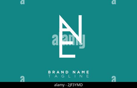 EN Alphabet letters Initials Monogram logo Stock Vector