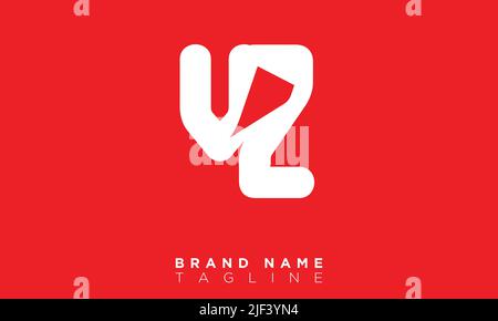 VZ Alphabet letters Initials Monogram logo Stock Vector