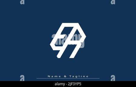 Alphabet letters Initials Monogram logo ER , RE Stock Vector